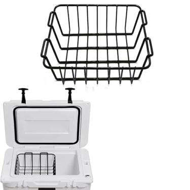 Imagem de Cesta térmica para YETI 35 e 45, cesta térmica de arame de aço inoxidável mantém os alimentos secos e mantém os produtos altos. Acessórios para refrigeradores YETI dentro da cesta de artigos secos