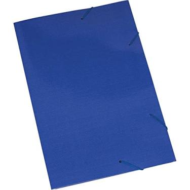 Imagem de Pasta Aba Elastica Papel Oficio Azul Pacote Com 20-4256