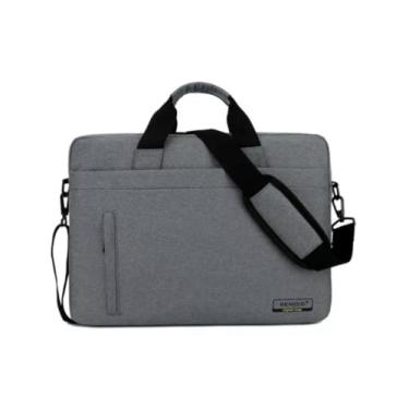 Imagem de Bolsa para Notebook de 15,6 Polegadas, Revestimento Oxford à Prova D'Água, Compartimento Almofadado (Cinza)