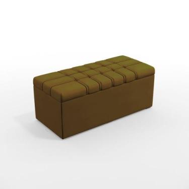 Imagem de Calçadeira Alpha Estofada 90 para Cama Box de Solteiro N-028 Veludo Ma