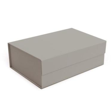 Imagem de Caixa de Papel Rígido Retangular Gris com Ímã - 1 unidade - Cromus - R
