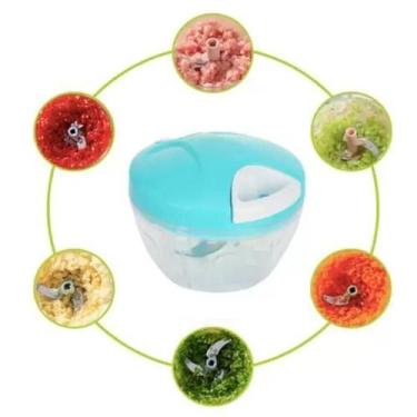 Imagem de Mini Processador De Alimentos Manual 3 Lâminas - Black Watch