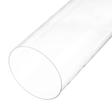 Imagem de Rebower Tubo rígido de plástico transparente de 45,7 cm 155 mm x 160 mm (6 1/20.3 cm x 6 5/40.6 cm) Tubo de policarbonato redondo, [para encanamento, hidráulica, aquário, bricolage]