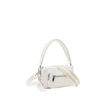 Imagem de Desigual Bolsa transversal com logotipo S, Branco, One Size