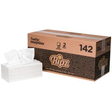 Imagem de Toalha Interfolha Ponto a Ponto RIPZ Folha Quádrupla 1200fls