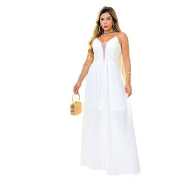 Imagem de Vestido Casamento Convidada Pates e  Fenda em Tule Festas 2737 - Show 