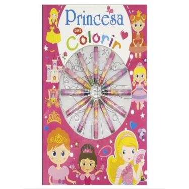 Imagem de Cores Em Ação! Princesa Para Colorir