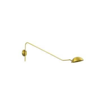 Imagem de Lustre Arandela Dome Articulada Industrial 70cm Dourado Escovado 638 -