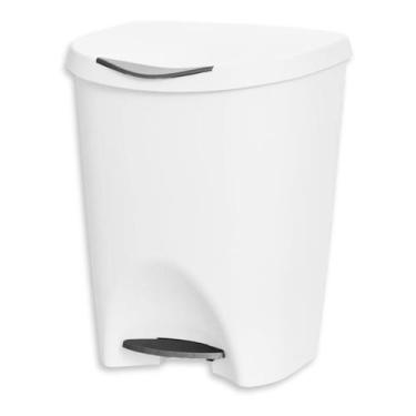 Imagem de Lixeira de cozinha e banheiro com pedal plástico 7,5 litros - Usual Ut