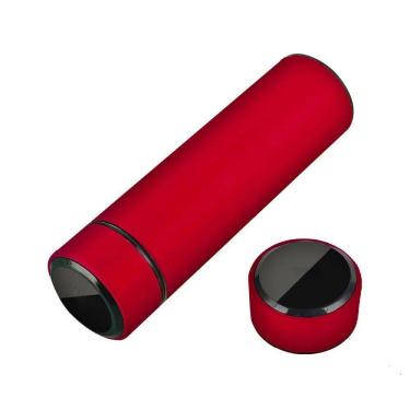 Imagem de Garrafa Térmica Inox 500ml Quente Frio Tampa Vermelho Nº7