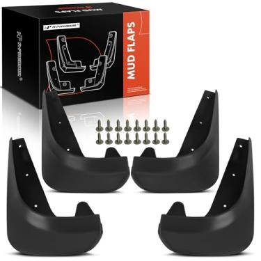 Imagem de A-Premium Conjunto de 4 peças de abas de lama protetores contra respingos, para-lamas com kits de hardware acessório compatível com Kia Stinger 2018-2023, dianteiro e traseiro, lado do motorista e do