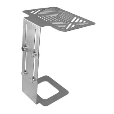 Imagem de IEUDNS Suporte para pesagem de café, peças ajustáveis, acessório, proteção multifuncional, suporte para balança de café para bar, cozinha, máquina de café, Prata