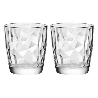 Imagem de Copo Baixo De Vidro Bormioli Rocco 390 ml Diamond 2 Peças