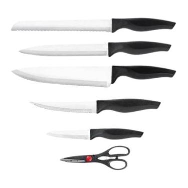 Imagem de Conjunto de Facas 6 peças cross preto brinox, CROSS