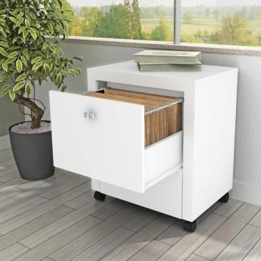 Imagem de Gaveteiro de Escritório p/Pasta Suspensa com 2 gavetas e Rodizío ME411