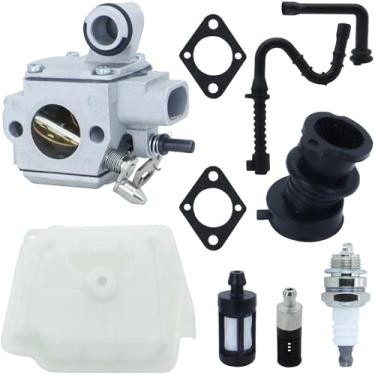 Imagem de ALRACALL Carburador C3R-S236 serve para Stihl MS361 MS 361 Motosserra número de peça de substituição 1135-120-0601 1135-141-2200 1128-358-7701 1122-647-9400 1135-1135-1135-1701 20-16 01 com filtro de