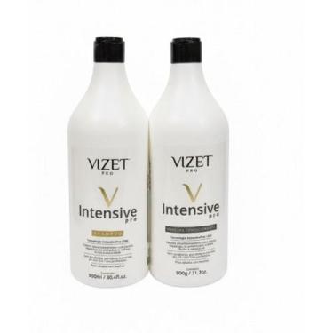 Imagem de Kit Vizet Shampoo + Máscara Condicionante 900ml Intensive Pro - VIZET 