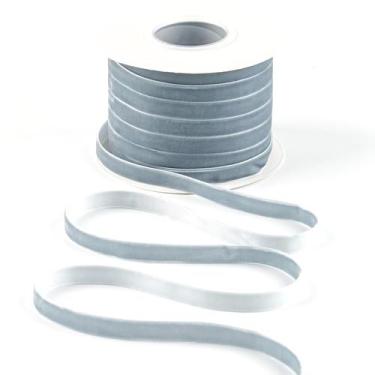 Imagem de Fita decorativa DINDOSAL Velvet Dusty Blue 1cm x 23m