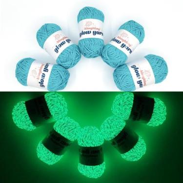Imagem de Hilo Bulingbuling Brilla en la Oscuridad Paquete de 5, 260g, 273yd, Az