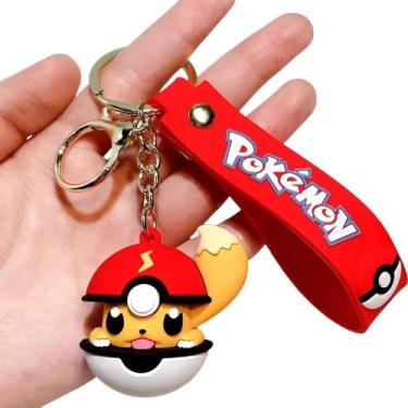 Imagem de Chaveiro 3d Pikachu Pokebola Anime Pokemon Chave Carro Pokebola Pikach