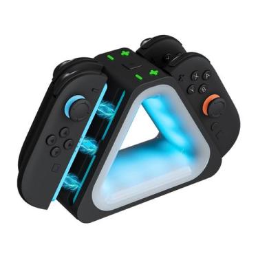 Imagem de Base de carga para Switch 2 JoyCons con carga rápida - Hosanwell