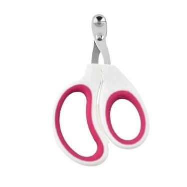 Imagem de Tesoura De Unhas Inox Pet Para Roedores Cachorros, Gatos, Coelho(Branco/vermelho)