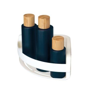 Imagem de Cantoneira 1 Andar Arthi | Linha Suspensa com Fixação por Fita 3M | Instalação Sem Furos | Ideal para Box e Ambientes Compactos | Design Moderno Funcional | Organização Inteligente