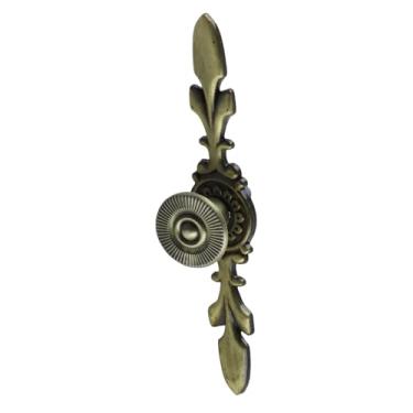 Imagem de SPYMINNPOO Puxador de Gaveta para Armário, 4,72 Polegadas, Liga de Zinco, Estilo retrô Europeu, para Móveis, Caixa de Joias, Capas de Madeira, Durável, Elegante, Design Delgado (Pequeno conjunto de