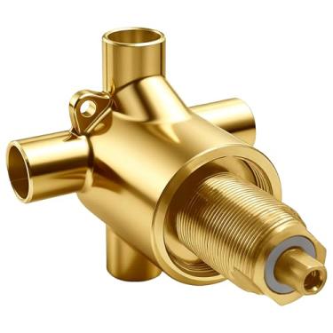 Imagem de Válvula de transferência de chuveiro de 3 funções para válvulas de chuveiro de desvio de 3 vias comerciais Moen 3360, compatível com o sistema de válvula comum Moen, estrutura de latão CC de 1,27 cm