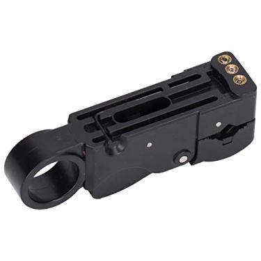 Imagem de Garosa Descascador de Fios Com Chave Sextavada para Cabo Coaxial RG58 RG59 RG62, Controle de Profundidade Ajustável Design Ergonômico Material ABS Leve para Técnicos Eletricistas