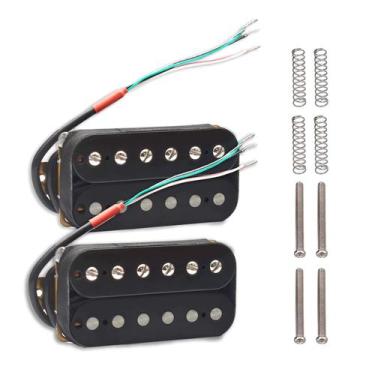 Imagem de Conjunto de captadores Humbucker SAPHUE para guitarra elétrica (preto)