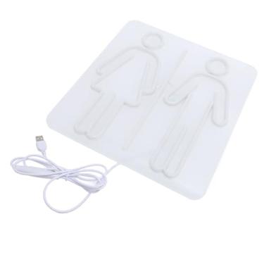 Imagem de SUNGOOYUE Sinal de Néon do Banheiro Atraente Luz de Parede Led para Banheiro Hotel Material Acrílico Alimentado por Usb