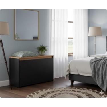 Imagem de Sapateira organizadora de Sapatos Bau Multiuso Basculante Zafira (PRETO FREIJO)