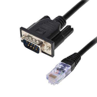 Imagem de Cabo Serial Lan Rj45 Ethernet X Rs232 Db9  1Metro 