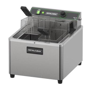 Imagem de Fritadeira elétrica zona fria de mesa metalcubas 15 litros foe15m 8000