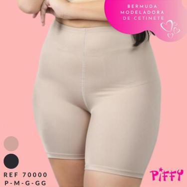 Imagem de Short Modelador Confortável em Cetinete Power - PIFFY, Preto, GG