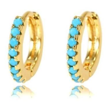 Imagem de Piercing Brinco Argola - Prata Com Pedra Branca - De Castro Joias