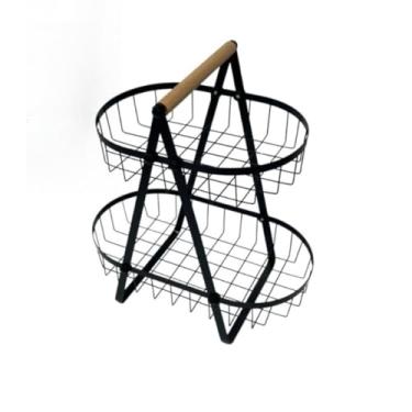 Imagem de Centro de Mesa Fruteira de Vidro 30x14cm – Design Decorativo com Diazao, Com Pé, Ideal para Mesa de Jantar e Decoração Doméstica (Preto)