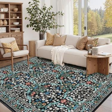 Imagem de GarveeHome Tapete floral lavável