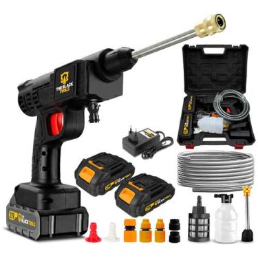 Imagem de Lavadora De Alta Pressão Portátil 600w Com 2 Baterias 21v The Black To