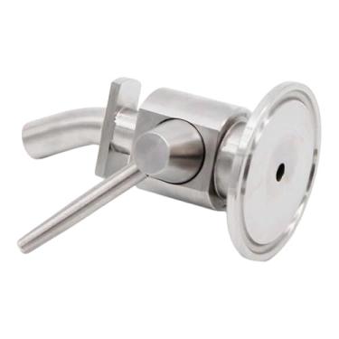 Imagem de IEUDNS Válvula de Amostragem de Cerveja, em aço Inoxidável, Compacta, Robusta, Prática, para Cervejeiros Caseiros e Profissionais.