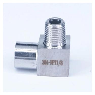 Imagem de 1/20.3 cm NPT fêmea para macho encaixe de tubulação cotovelo 304 aço inoxidável água gás óleo OROAOBOMT