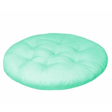 Imagem de Almofada Para Cadeira Redonda 80x80 cm Com Futon Para Decoração Cadeira Sofá Quarto (Tiffany)