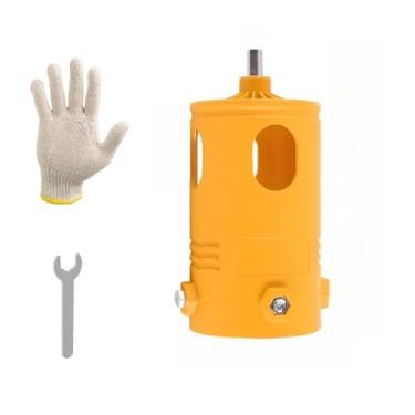 Imagem de debulhador para furadeira, desgranador elétrico, adaptador de milho para parafusadeira (Amarelo (Com Luvas))