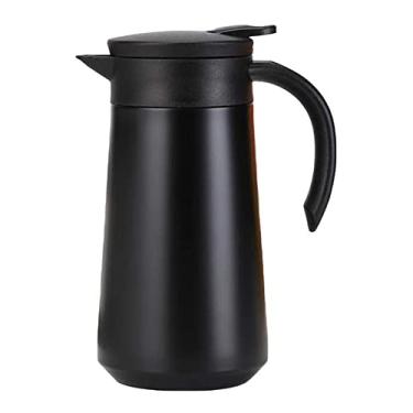 Imagem de Garrafa térmica de aço inoxidável com tampa, dispensador térmico de bebidas quentes ou frias a vácuo de parede dupla de 800 ml, retenção de calor de 12 horas, garrafa isolada para chá, água e