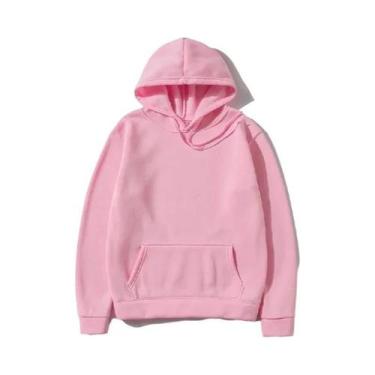 Imagem de Moletons Unissex Com Capuz E Bolso Em Cores Sólidas Para Esportes E La