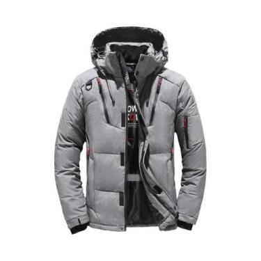 Imagem de Jaqueta De Inverno Masculina Leve E Quente Com Gola Destacável, Casual