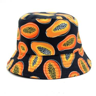 Imagem de Chapéu de balde Anime Papayas Fruits Poliéster Unissex 56-58cm - Yiwei