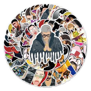 Imagem de Conjunto de adesivos Anime Bads Bunnys Vinyl Cartoon 50 unidades para 