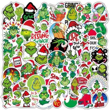 Imagem de Adesivos Hows Grinchs Stoles Christmas Waterproof 50 unidades - yiweis